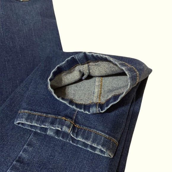 JONES NEW YORK High Waist Straight Leg Stretch Denim & Waistband Blue Je… - Picture 8 of 9
